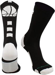 img 4 attached to 🏀 MadSportsStuff Basketball Socks - Youth & Adult Sizes | Athletic Crew Socks - Made in USA