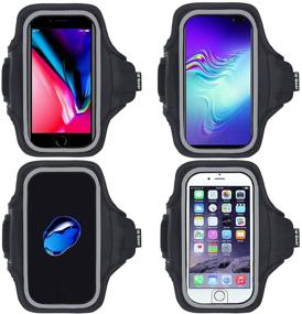 img 2 attached to 📱 i2 Gear Cell Phone Running Armband - Compatible with iPhone 12, 11 Pro, 12 Pro Max, XR, XS, 8, 7, 6 Plus & Samsung Galaxy S10, S9, S8, S7 (Black, 6.5) - Stay Connected and Active on-the-go!