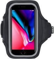 📱 i2 gear cell phone running armband - compatible with iphone 12, 11 pro, 12 pro max, xr, xs, 8, 7, 6 plus & samsung galaxy s10, s9, s8, s7 (black, 6.5) - stay connected and active on-the-go! logo