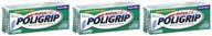 🧳 travel-sized pack of 3 super poligrip denture adhesive cream 0.75 oz for enhanced seo logo