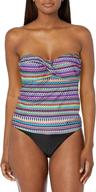 👙 black bandeau tankini top for women - xl size: catalina women's clothing logo