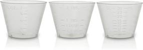 img 1 attached to 🧪 200-Count 1oz Flexible Graduated Measuring Medicine Cups by Eight30east - Non-Sterile, Semi-Clear, Easy-to-Read