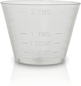 img 2 attached to 🧪 200-Count 1oz Flexible Graduated Measuring Medicine Cups by Eight30east - Non-Sterile, Semi-Clear, Easy-to-Read