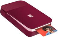 📸 kodak smile instant digital bluetooth printer for iphone & android – enhance, print & share 2x3 zink photos with smile app (red) logo