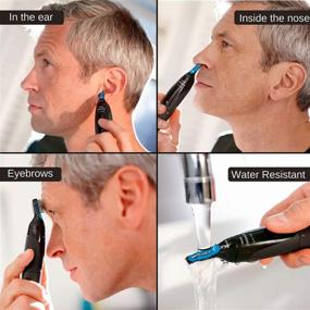 img 1 attached to 🔪 Precision Detail Trimmer for Nose, Ears, and Eyebrows - Philips Norelco Dual Blade System