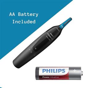 img 2 attached to 🔪 Точный прибор для укоротки волосков в носу, ушах и на бровях - Philips Norelco двухлезвийная система