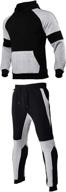 patchwork tracksuit hooded sweatshirt jogger men's clothing logo