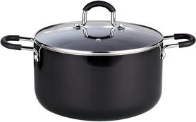 img 2 attached to 🍳 Cook N Home 8-Piece Black Nonstick Heavy Gauge Cookware Set