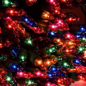 img 3 attached to 🎄 Enhance Your Holiday Décor with Holiday Essence 300 Multi-Color Christmas Lights – Professional Grade, Green Wire – Perfect for Indoor/Outdoor Use – Static + Flashing