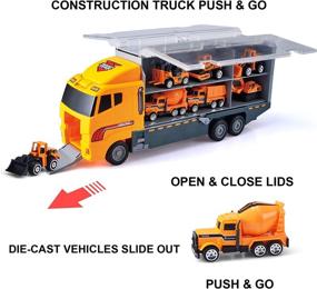 img 1 attached to 🚗 Die-Cast Construction Vehicle Carrier