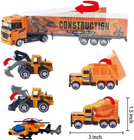 img 3 attached to 🚗 Die-Cast Construction Vehicle Carrier