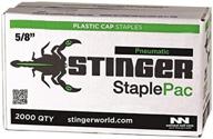 🔫 stinger 0136360 5/8" staplepac: high-quality 3/8" crown staples 20ga (2000 ct) logo