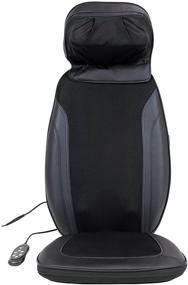 img 4 attached to 🧘 iLiving Shiatsu Portable Back and Neck Massager with Heat Therapy - Soothing Black