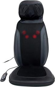 img 3 attached to 🧘 iLiving Shiatsu Portable Back and Neck Massager with Heat Therapy - Soothing Black