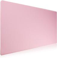 jahosin extended gaming mouse pad with stitched edges, non-slip base | 27.5x11.8in | pink (70x30) | ideal for gamers, desktop, office, home logo