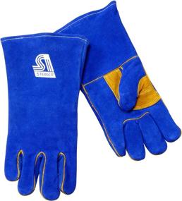 img 1 attached to 🧤 2519B L Cowhide Welding Gloves by Steiner