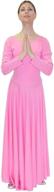 👗 danzcue women's praise dance dress - loose fit, full length, long sleeve logo