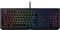 experience elite gaming with razer blackwidow mechanical keyboard: 🎮 green switches, tactile & clicky, chroma rgb lighting, anti-ghosting, programmable macros! логотип