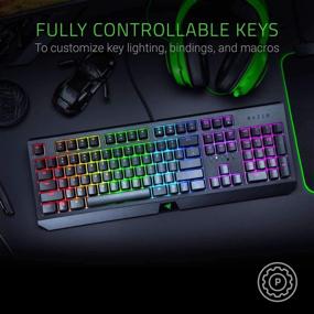 img 3 attached to Experience Elite Gaming with Razer BlackWidow Mechanical Keyboard: 🎮 Green Switches, Tactile & Clicky, Chroma RGB Lighting, Anti-Ghosting, Programmable Macros!