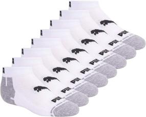 img 4 attached to 🧦 PUMA Kids' Low Cut Socks - 8 Pack, Comfortable and Stylish Footwear for Young Ones