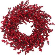 🎄 vgia 22" christmas wreath red berry door decoration - stunning holiday wreath logo