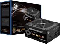 🎮 next-gen gaming powerhouse: apexgaming ag-750m psu - 2020 80+ gold certified, fully modular 750w, rtx3-series & amd rx6-series gpu support logo