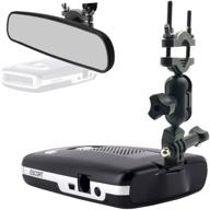 🚨 accessorybasics car rear view mirror radar detector mount for escort max/max 2/max ii - requires 1" stem space for installation (not compatible with max360c/max360 or new max3 with magnetic dock radar) logo