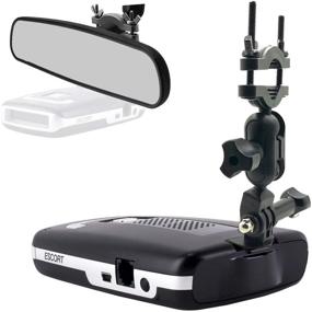 img 4 attached to 🚨 AccessoryBasics Car Rear View Mirror Radar Detector Mount for Escort Max/Max 2/Max II - Requires 1" Stem Space for Installation (Not Compatible with MAX360C/Max360 or New MAX3 with Magnetic Dock Radar)