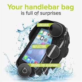 img 3 attached to 🚲 VELMIA Waterproof Bike Phone Mount Bag with Touchscreen Sensor- Handlebar Holder