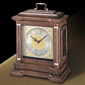img 1 attached to Seiko Grayson Mantel Clock: Timeless Elegance for Your Home Décor