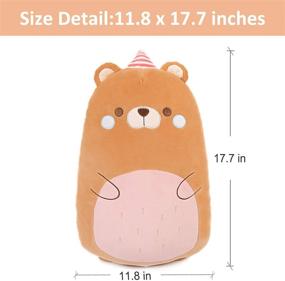 img 1 attached to 🐻 LuluLaLa Bear Plush Pillow - 17.7 Inch Cute Hugging Plushie for Kids - Perfect Baby Gift