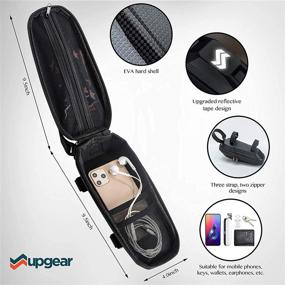 img 3 attached to 🚴 UPGEAR Waterproof Top Tube Bike Bag - Secure and Versatile Front Frame Bicycle Pouch for Phone, Keys, Wallet - Hard Shell Bike Tube Case for Mountain Bike Accessories