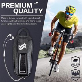 img 1 attached to 🚴 UPGEAR Waterproof Top Tube Bike Bag - Secure and Versatile Front Frame Bicycle Pouch for Phone, Keys, Wallet - Hard Shell Bike Tube Case for Mountain Bike Accessories