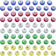 🎱 premium 1.5-inch professional bingo balls: replacement set for large cages and bingo blowers - by royal bingo supplies логотип