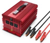 🔌 bestek 2000w power inverter with 3 ac outlets - dc 12v to 110v ac car power converter for camping and outdoor power supply, etl listed logo