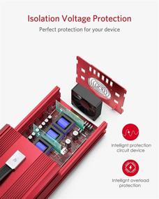 img 2 attached to 🔌 BESTEK 2000W Power Inverter with 3 AC Outlets - DC 12V to 110V AC Car Power Converter for Camping and Outdoor Power Supply, ETL Listed