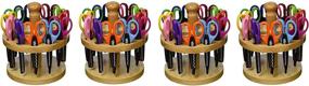 img 3 attached to Set of 12 School Smart Paper Edger Scissors, 6-1/2 x 2-1/2 Inches Size, in Assorted Colors - 4 Packs