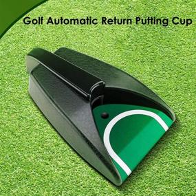 img 2 attached to 🏌️ Enhance Your Golf Skills: Golf Automatic Putting Cup Return Machine with Swing Arm Band Value Pack