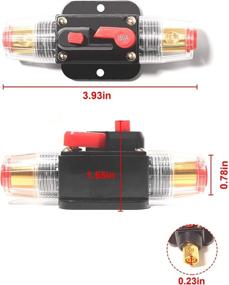 img 2 attached to 🔌 Beneges 2 Pcs 150A Car Audio Inline Circuit Breaker with Manual Reset - 12-24V DC Overload Protection Fuse for Car Audio Marine Boat Stereo Switch Inverter - Ideal Replacement for Fuses