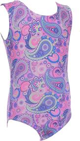 img 3 attached to 🤸 Dancina Girls Gymnastics Tank Top Leotard Dancewear - New Designs & Prints for Ages 3-12