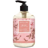 🌹 olivia care liquid hand soap: rose & essential oils, all-natural cleansing & germ-fighting - moisturizing hand wash for kitchen & bathroom | gentle, mild scented soap - 18.5 oz logo
