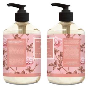 img 3 attached to 🌹 Olivia Care Liquid Hand Soap: Rose & Essential Oils, All-Natural Cleansing & Germ-Fighting - Moisturizing Hand Wash for Kitchen & Bathroom | Gentle, Mild Scented Soap - 18.5 OZ