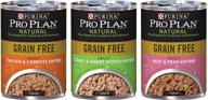 🐶 purina pro plan natural grain free wet dog food variety pack - 6 pack of 13-ounce cans, including 3 flavors, ideal for adult dogs logo