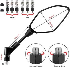 img 3 attached to Motorcycle Mirrors Universal Standard Accessories
