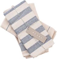 meema dish towels: eco-friendly set of 4 super absorbent cotton kitchen towels - upcycled denim & cotton, zero waste unpaper towels, dish rags, tea towels - 20x28 in. logo