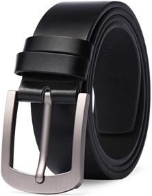 img 4 attached to GOIACII Genuine Leather Casual Single Men's Accessories in Belts