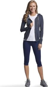 img 1 attached to Ultimate Comfort and Style: Russell Athletic Women's Cotton Performance Full Zip Jacket - Find Your Perfect Fit!