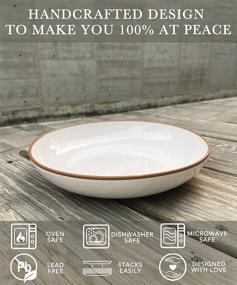 img 2 attached to 🍝 Mora Ceramic Large Pasta Bowls: Enhance Your Dining Experience