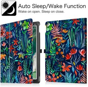 img 2 attached to Fintie Folio Case for iPad Pro 12.9 - Corner 🌿 Protection Premium PU Leather Smart Stand Cover with Auto Sleep/Wake (Jungle Night)