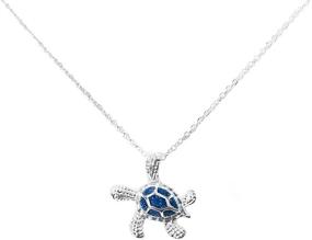 img 1 attached to ROSTIVO Turtle Necklace Pendant Daughters